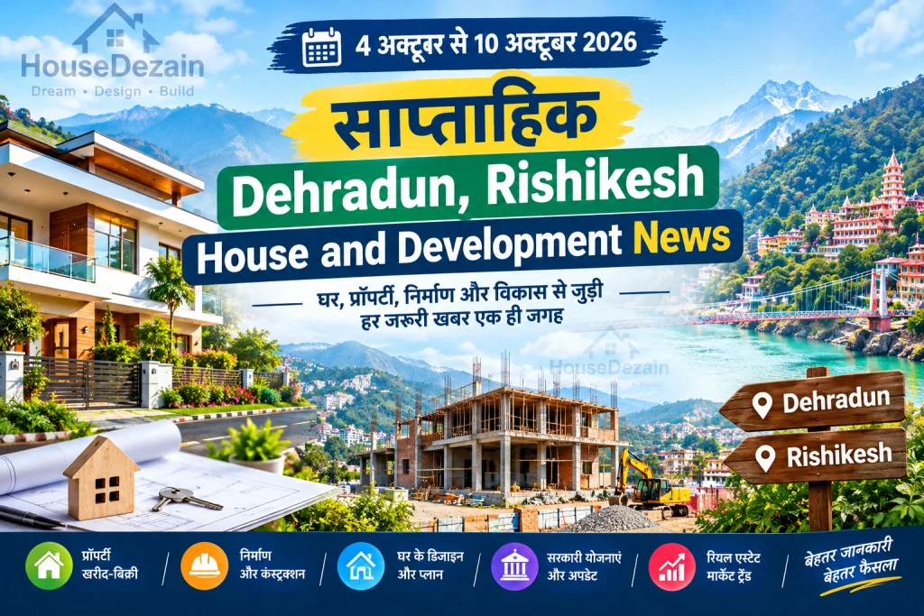 Dehradun-Rishikesh Development News 2026: 4 से 10 अक्टूबर